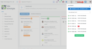 Duty Roster - Cloud HR system